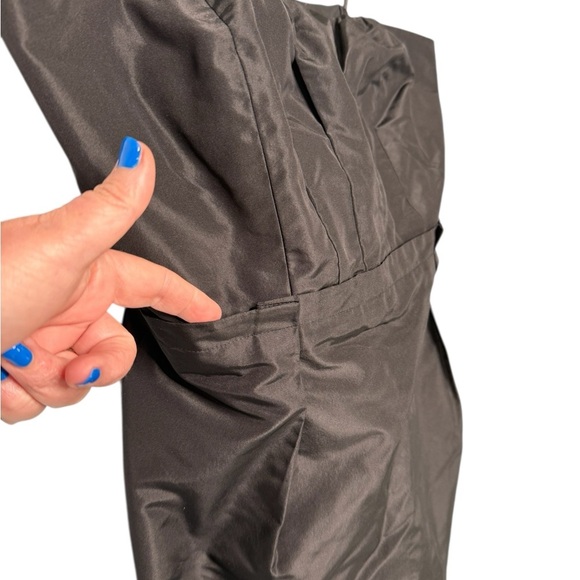 J. Crew Silk Black Taffeta Bra Strapless LBD Style 17409 NEW Party Minimalist - Picture 3 of 16